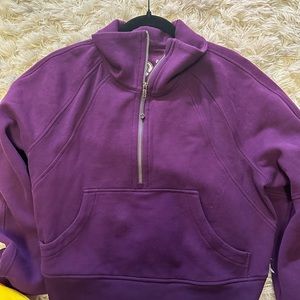Lululemon Dramatic Magenta Funnel Neck Scuba